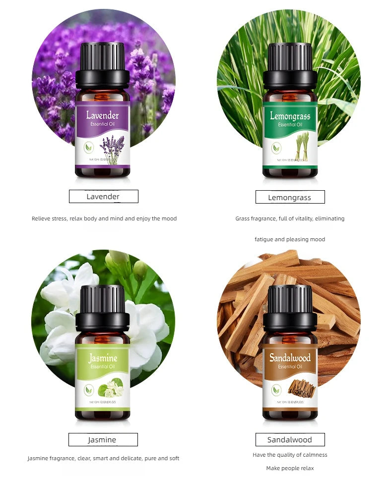 18 Flavors Essential Oils for Diffuser