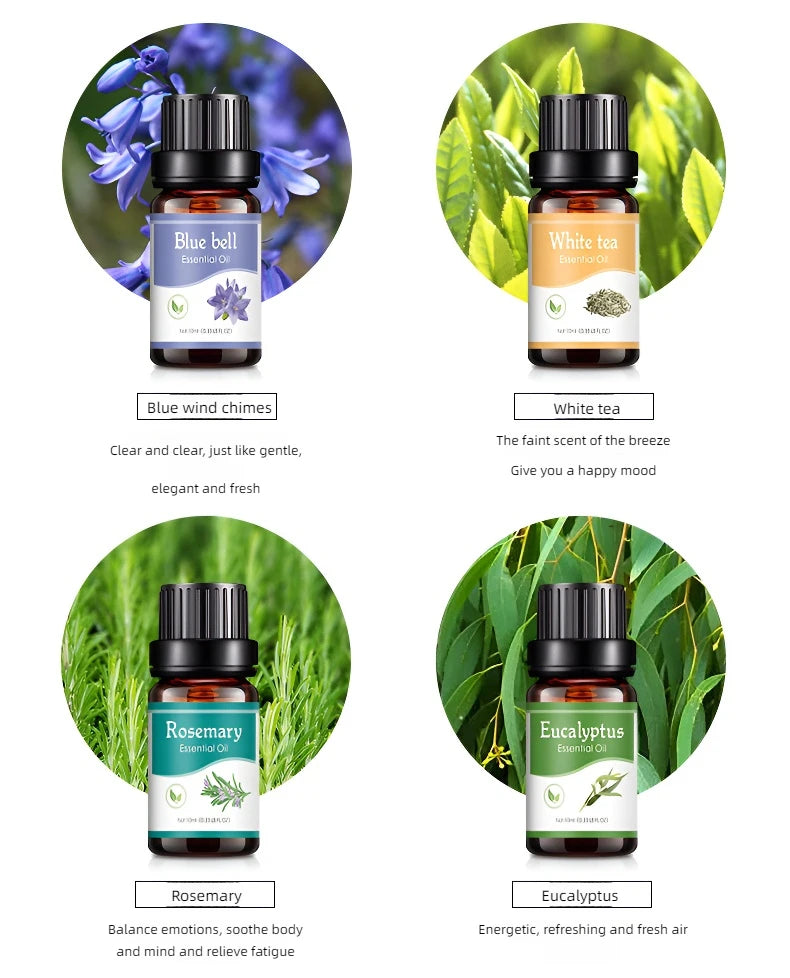 18 Flavors Essential Oils for Diffuser